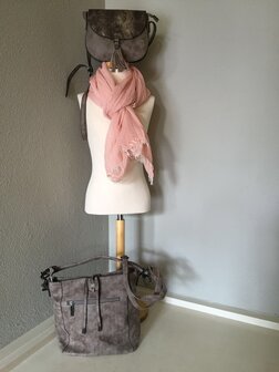 Shawl zalm Rose